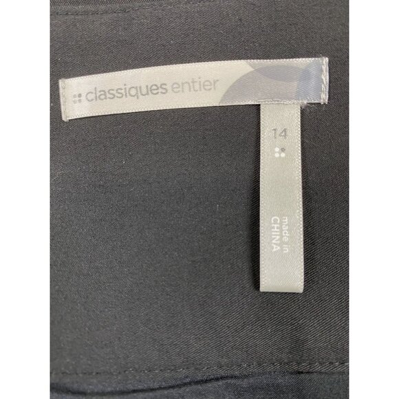 VTG Y2K Women SZ 14 Black Academia Career Preppy Double Breasted Buttons Skirt - Picture 3 of 10